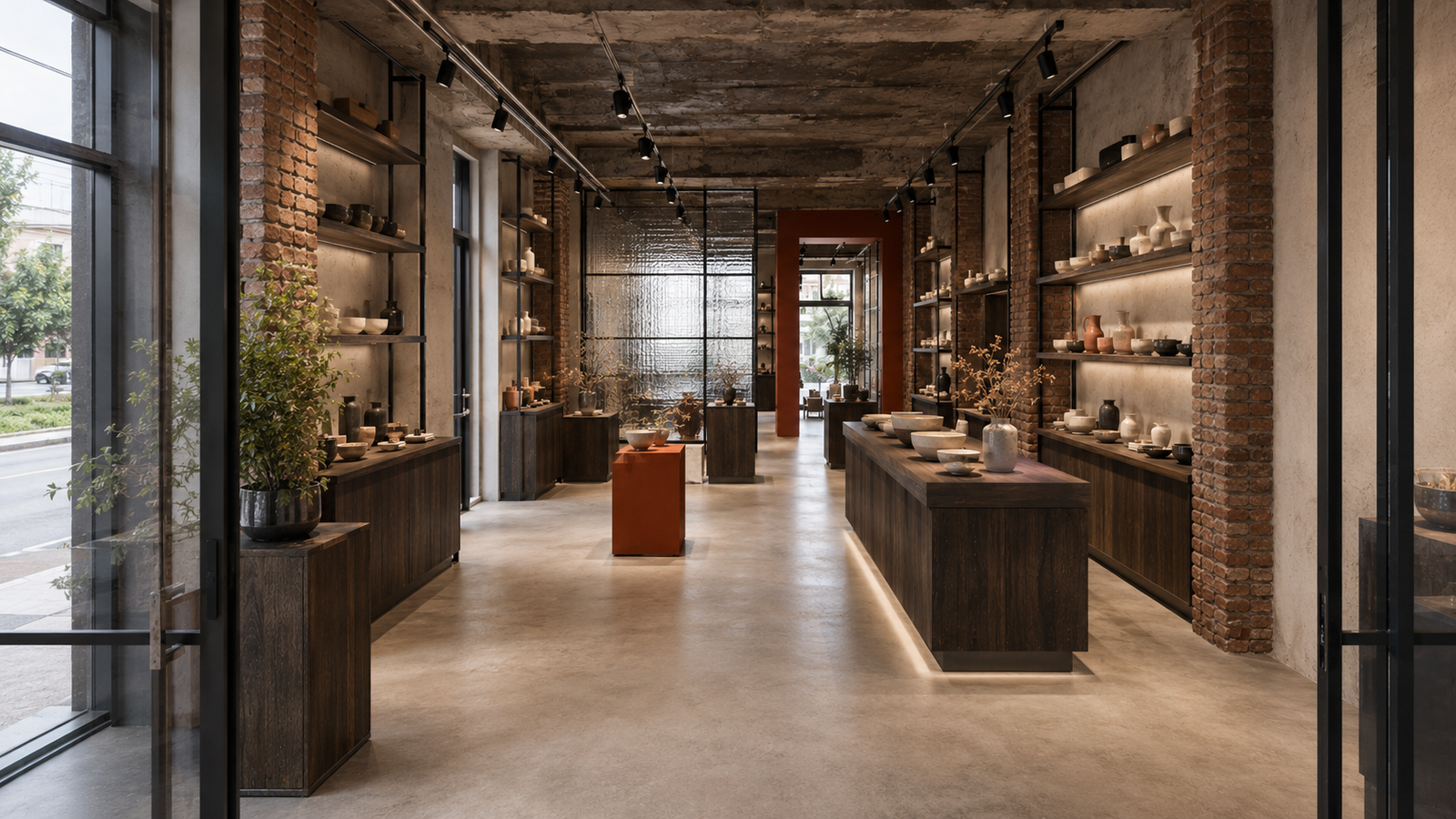 Vista general del proyecto de interiorismo comercial Local con Identidad
