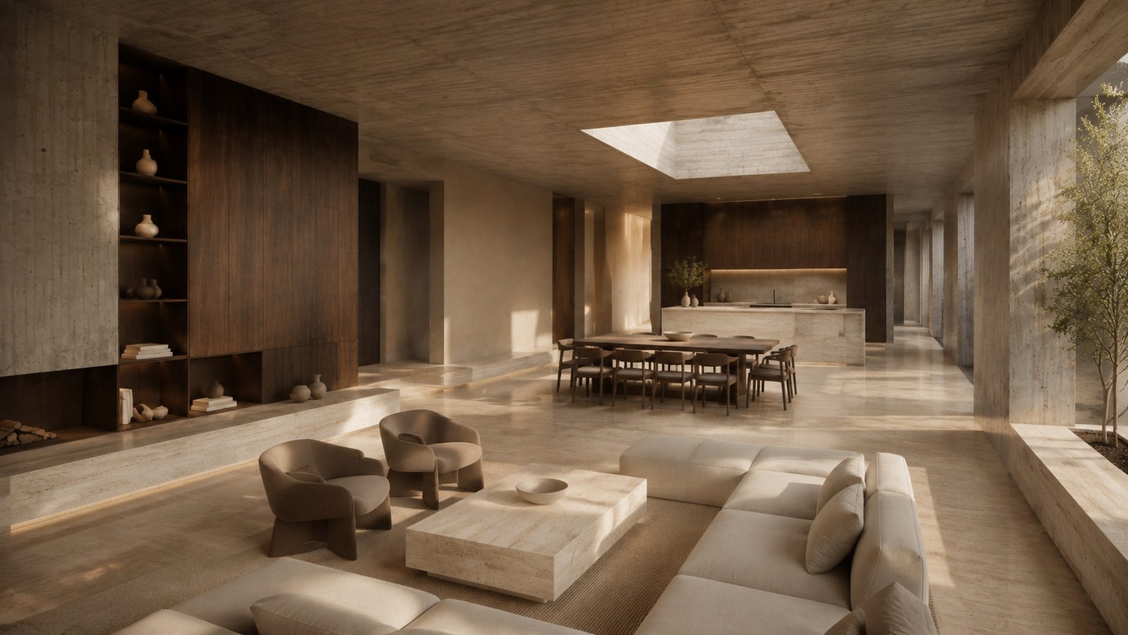 Vista general del proyecto de interiorismo Materia y Luz